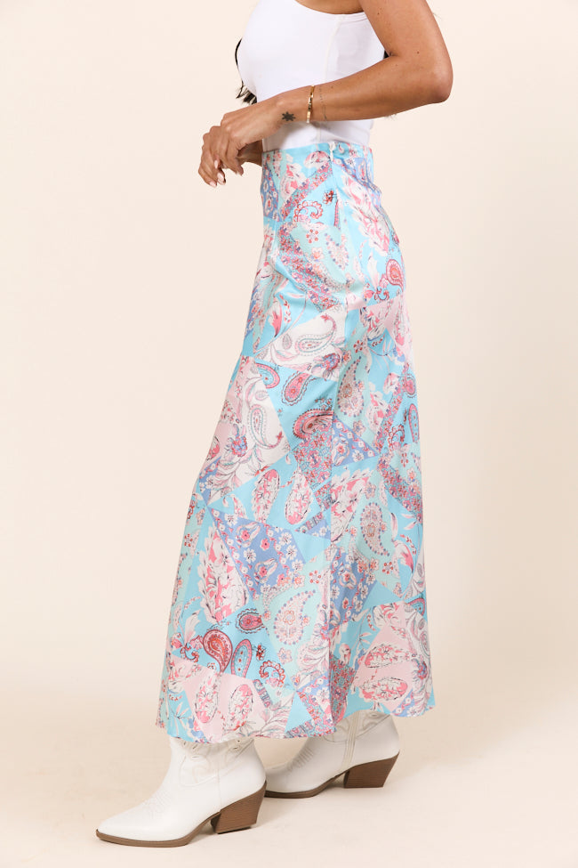 Naomi Patchwork Printed Midi Skirt FINAL SALE
