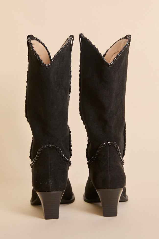 Tilley Black Whipstitch Cowboy Boots