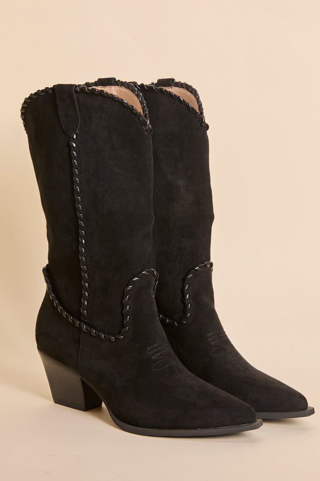Tilley Black Whipstitch Cowboy Boots