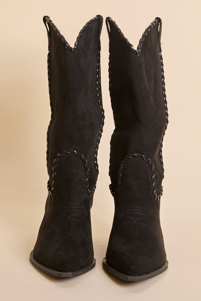 Tilley Black Whipstitch Cowboy Boots