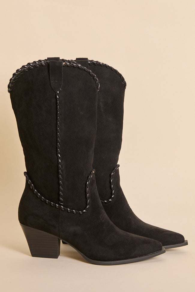 Tilley Black Whipstitch Cowboy Boots
