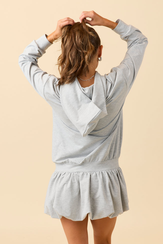 Erin Grey Hoodie Mini Dress FINAL SALE