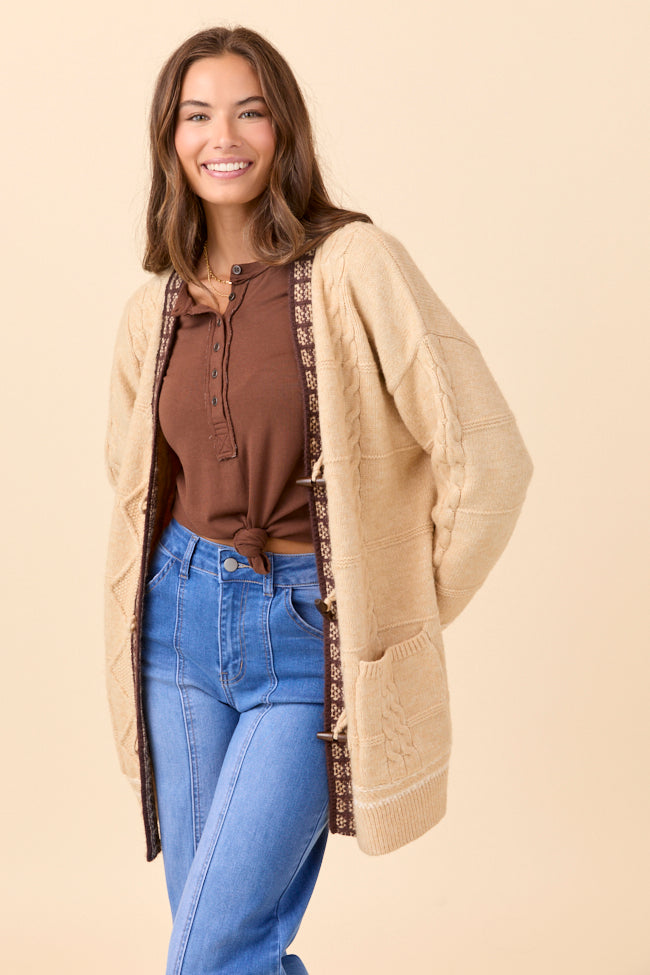 Josephine Tan Knit Cardigan SALE