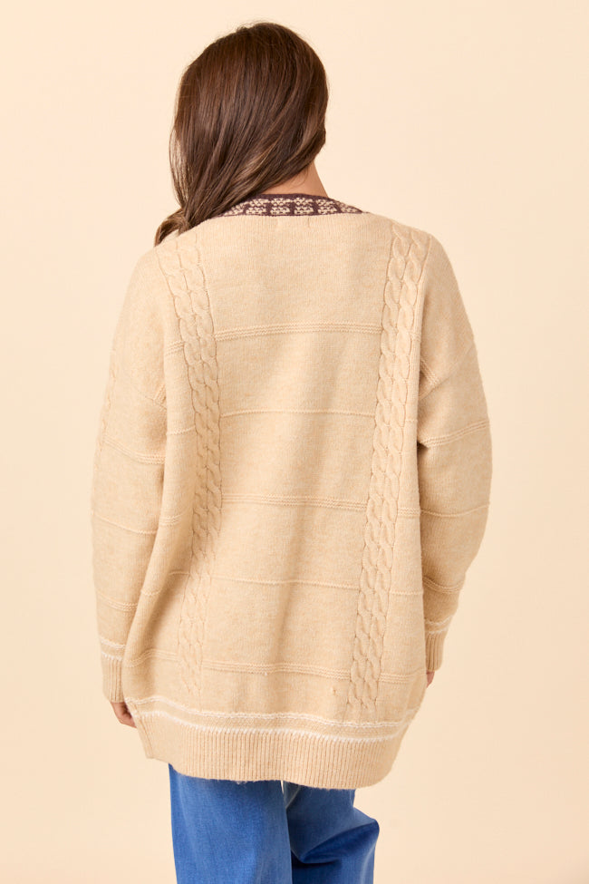 Josephine Tan Knit Cardigan SALE