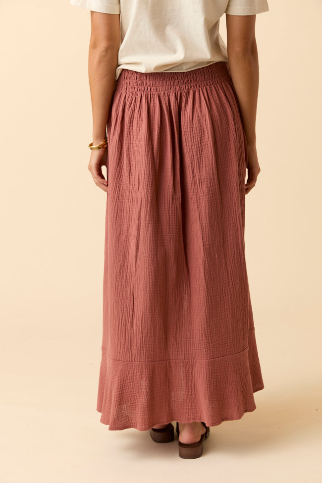Ember Toffee Maxi Skirt FINAL SALE