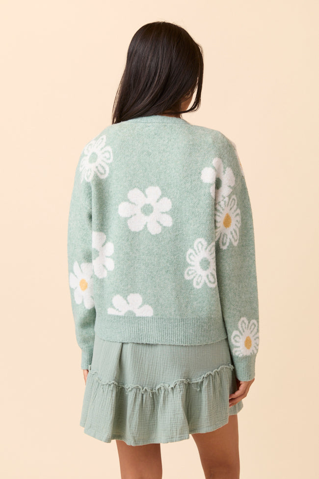 Glenda Green Multi Floral Cardigan SALE