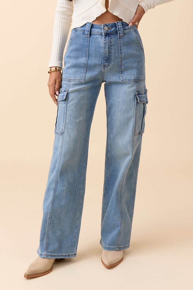 Annika Medium Wash Utility Jeans FINAL SALE