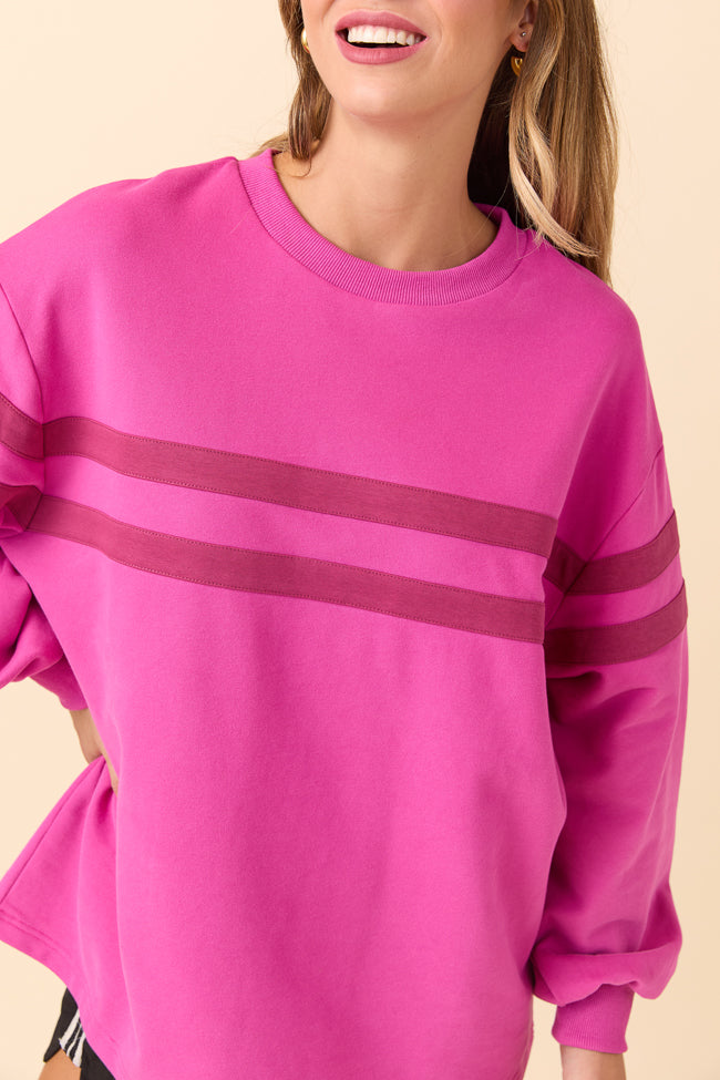 Power Moves Berry Sweatshirt