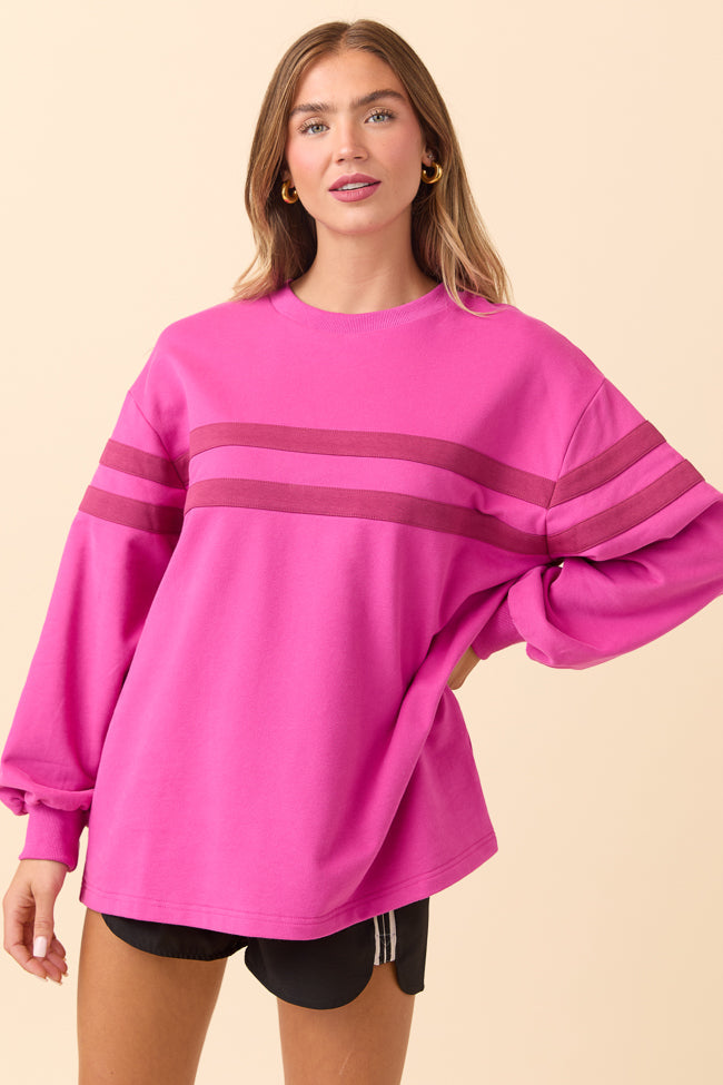 Power Moves Berry Sweatshirt