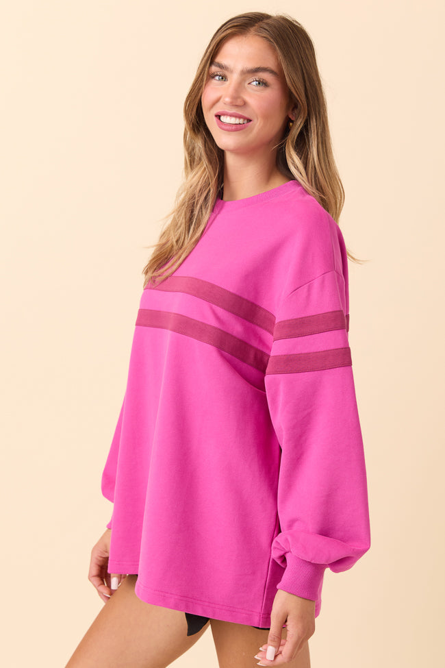 Power Moves Berry Sweatshirt