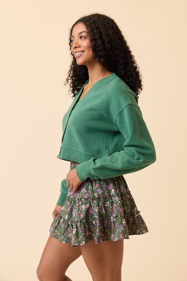 Julianna Forest Green Cardigan FINAL SALE