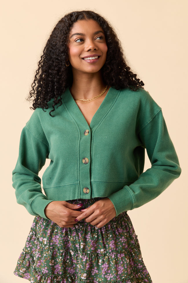 Julianna Forest Green Cardigan FINAL SALE