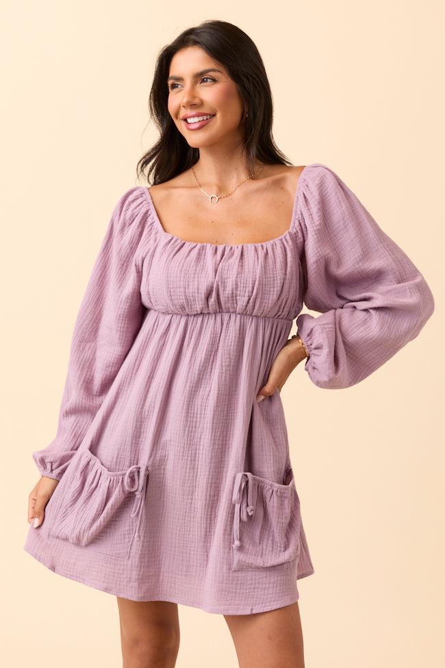 Veronica Lavender Mini Dress FINAL SALE