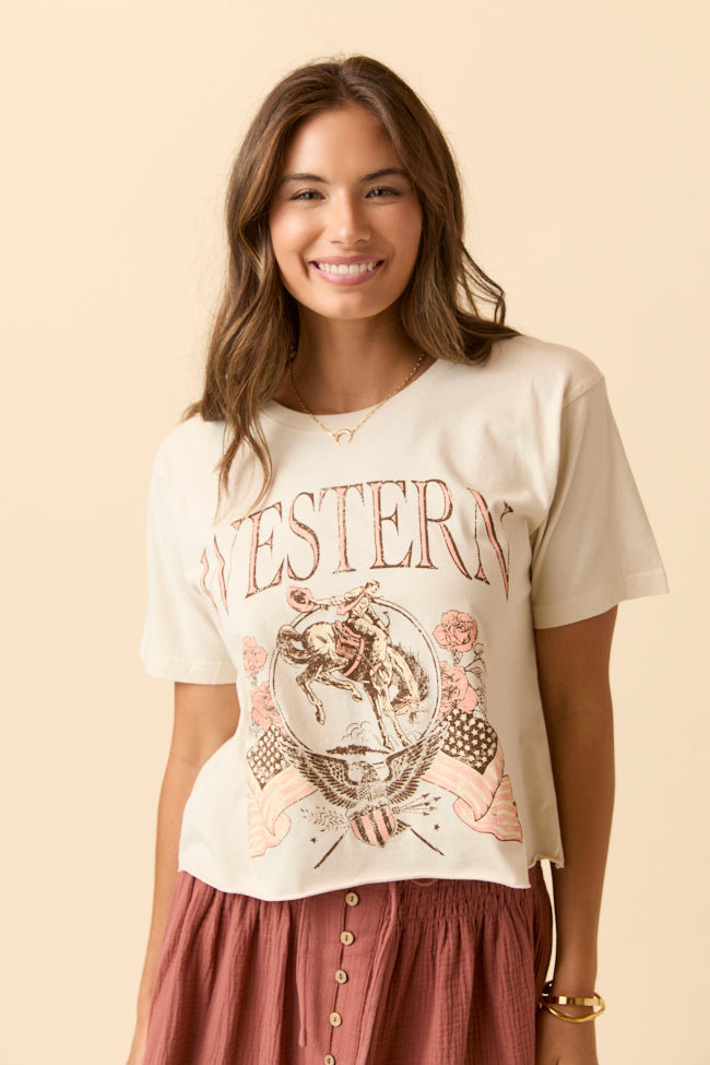 Zutter Western Cream Graphic Tee FINAL SALE