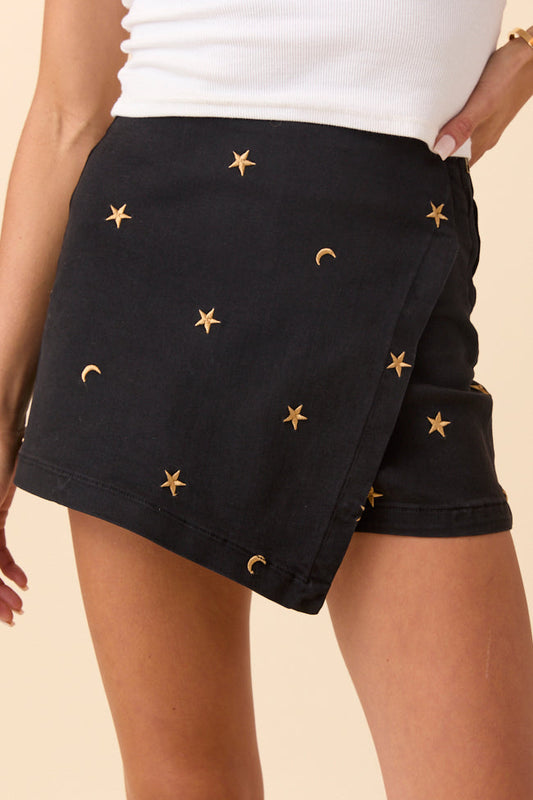 My Favorite Celestial Embroidery Skort FINAL SALE
