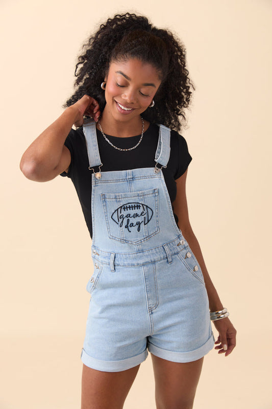Lucy Gameday Denim Overalls FINAL SALE