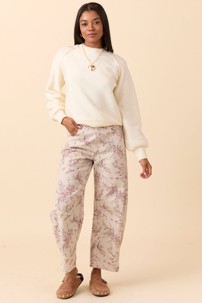 Lisa Ivory Crewneck Sweater