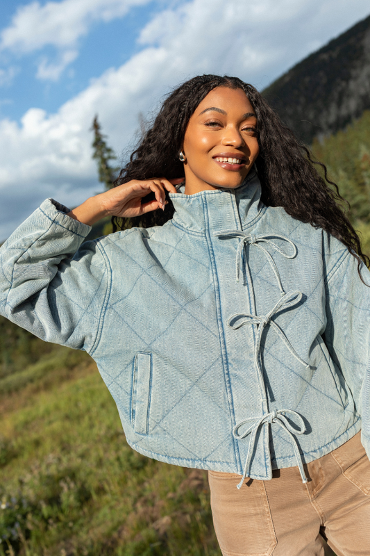 Winslow Light Denim Quilted Jacket SALE