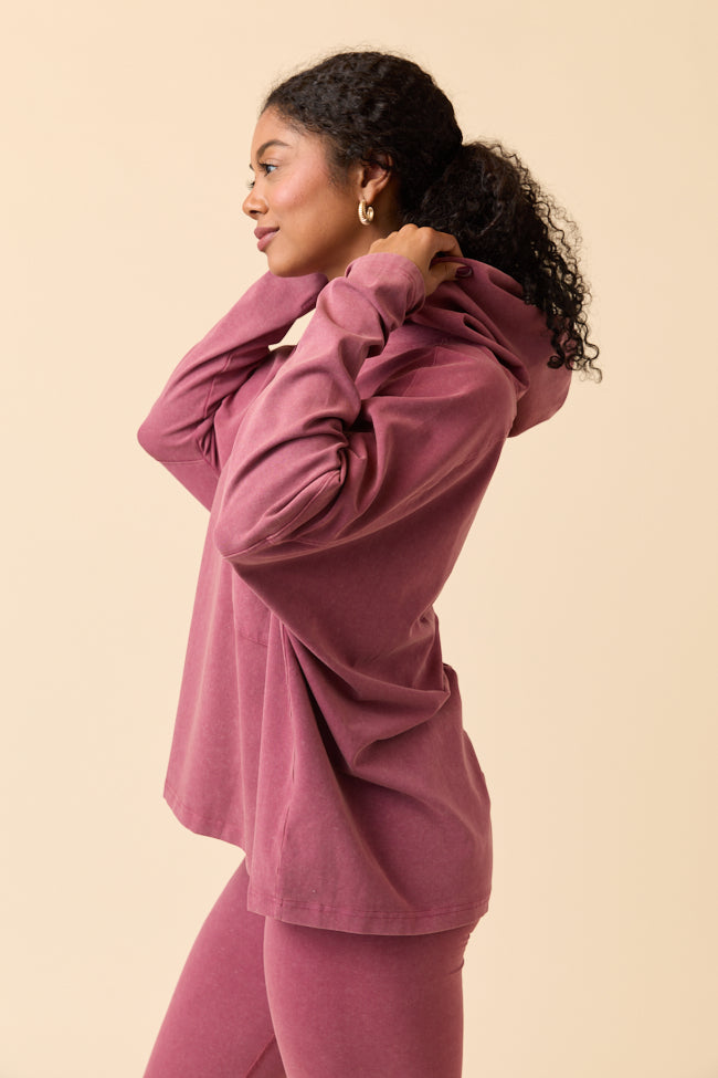 Lexi Claret Oversized Hoodie Set SALE