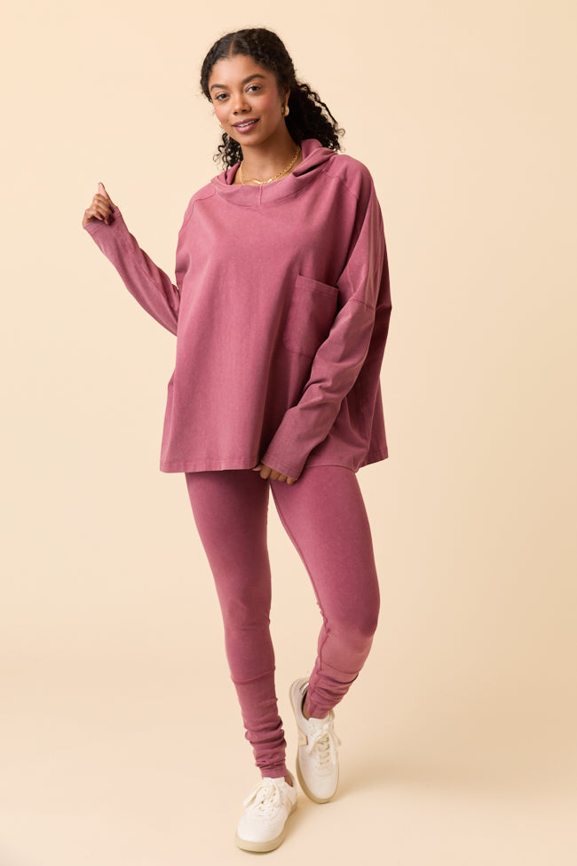 Lexi Claret Oversized Hoodie Set SALE