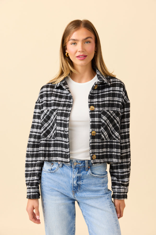 Gretchen Black Plaid Jacket FINAL SALE