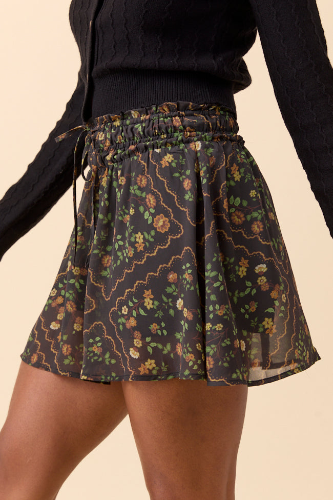 Kayla Floral Printed Skort