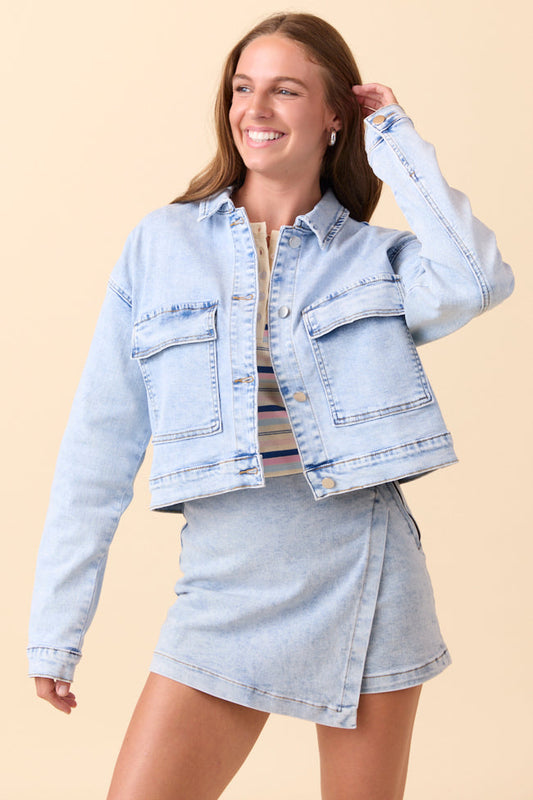 My Favorite Light Wash Denim Jacket