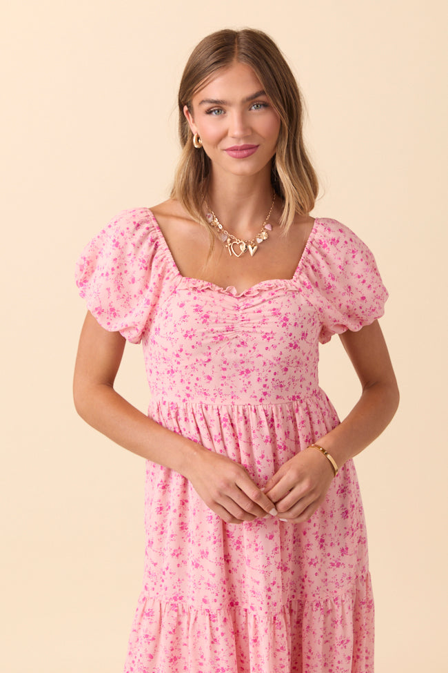 Margaret Pink Floral Maxi Dress FINAL SALE