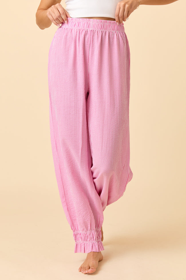 Veda Pink Striped Pajama Pants FINAL SALE