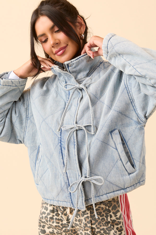 Winslow Light Denim Quilted Jacket SALE