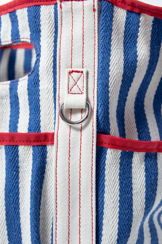 Ty Blue Varsity Stripe Tote