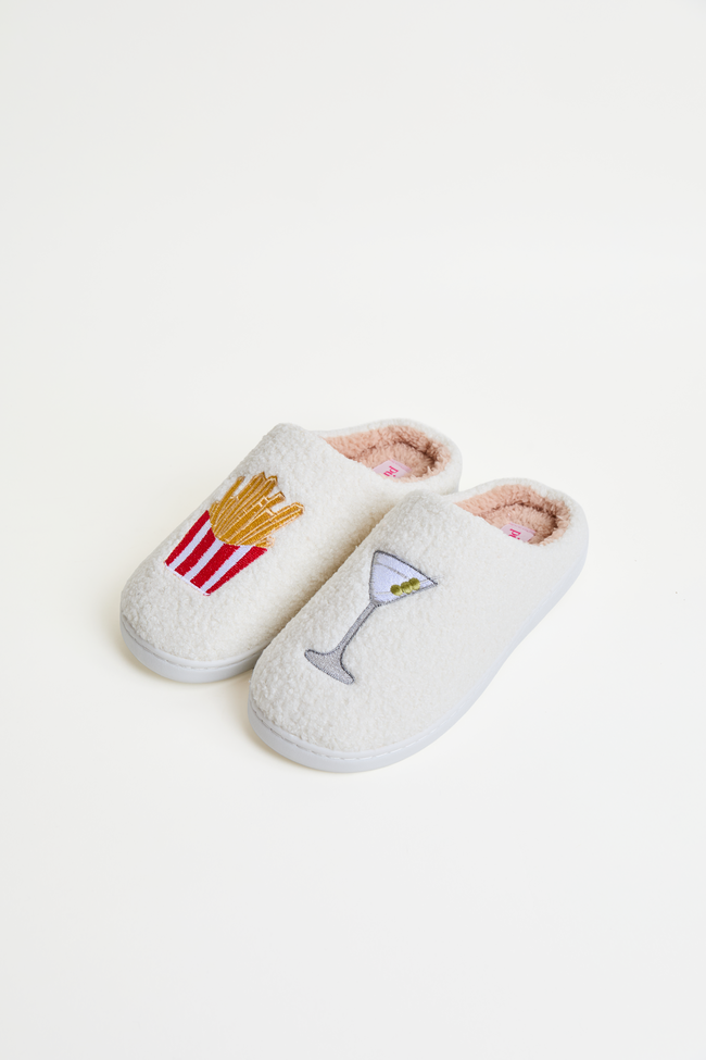 Cozi Girl Dinner Shearling Slippers