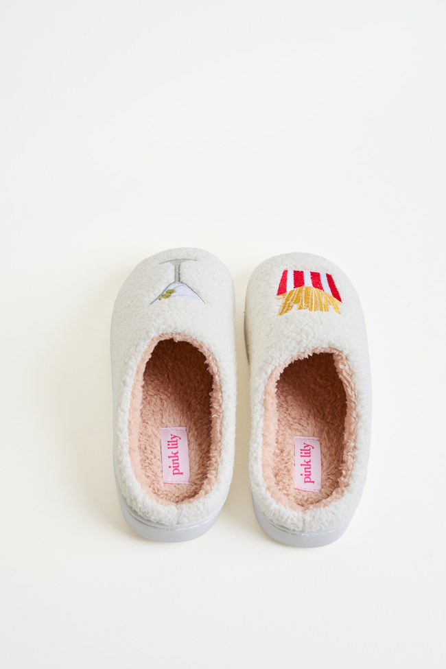 Cozi Girl Dinner Shearling Slippers