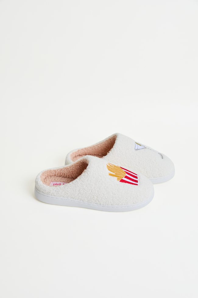 Cozi Girl Dinner Shearling Slippers