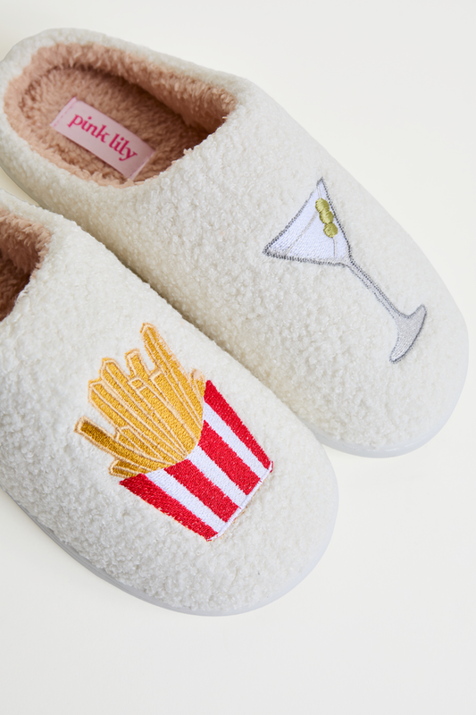 Cozi Girl Dinner Shearling Slippers