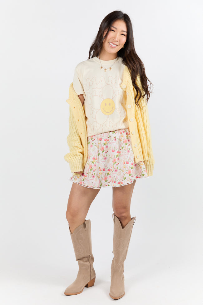 Retro Mama Daisy Ivory Graphic Tee