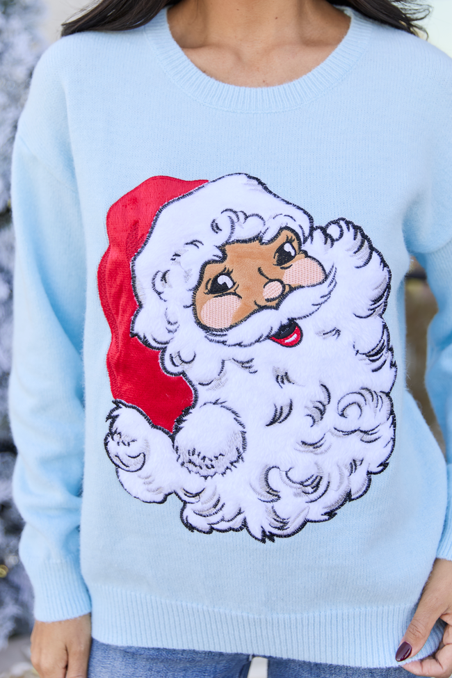 Vintage Santa Blue Crewneck Sweater SALE