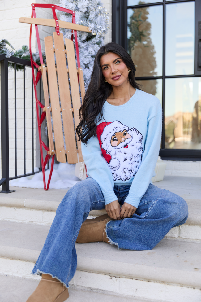 Vintage Santa Blue Crewneck Sweater SALE
