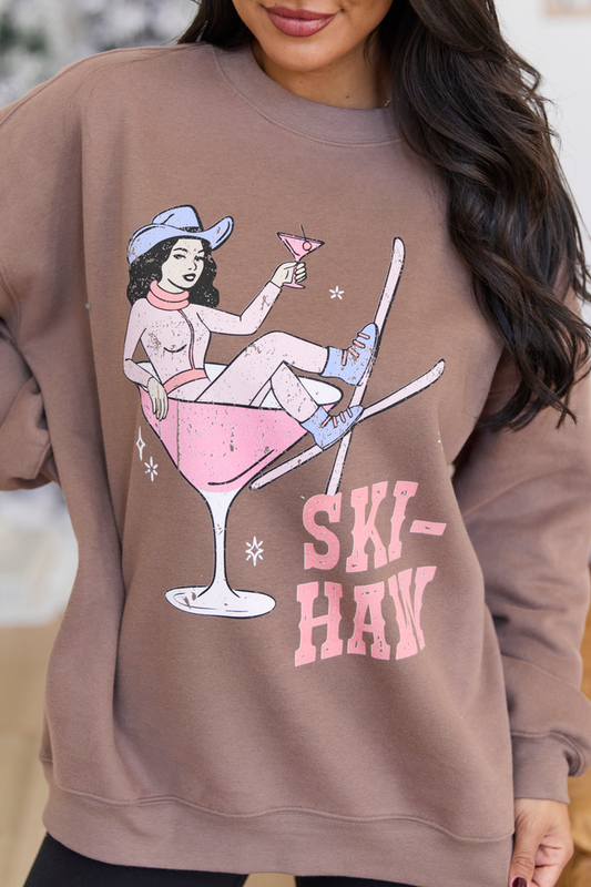 Ski Haw Mocha Graphic Sweatshirt