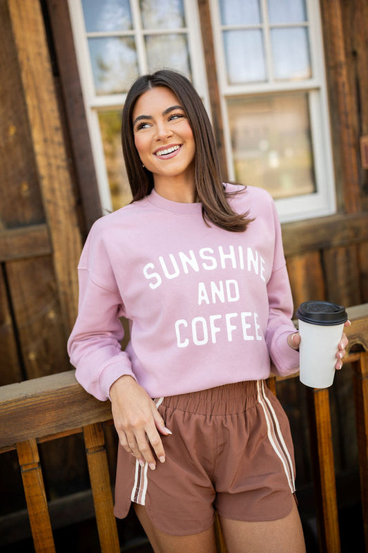 Tempest Mocha Striped Trim Detail Active Shorts FINAL SALE