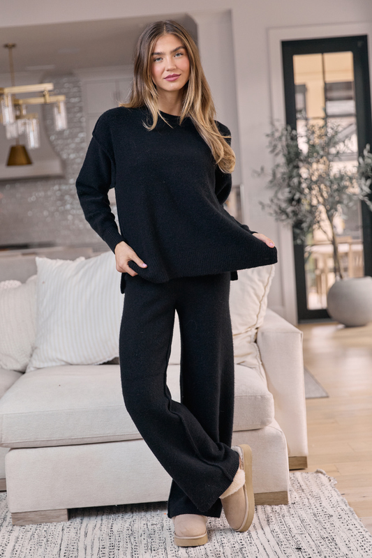 Glenn Black Crewneck Sweater SALE