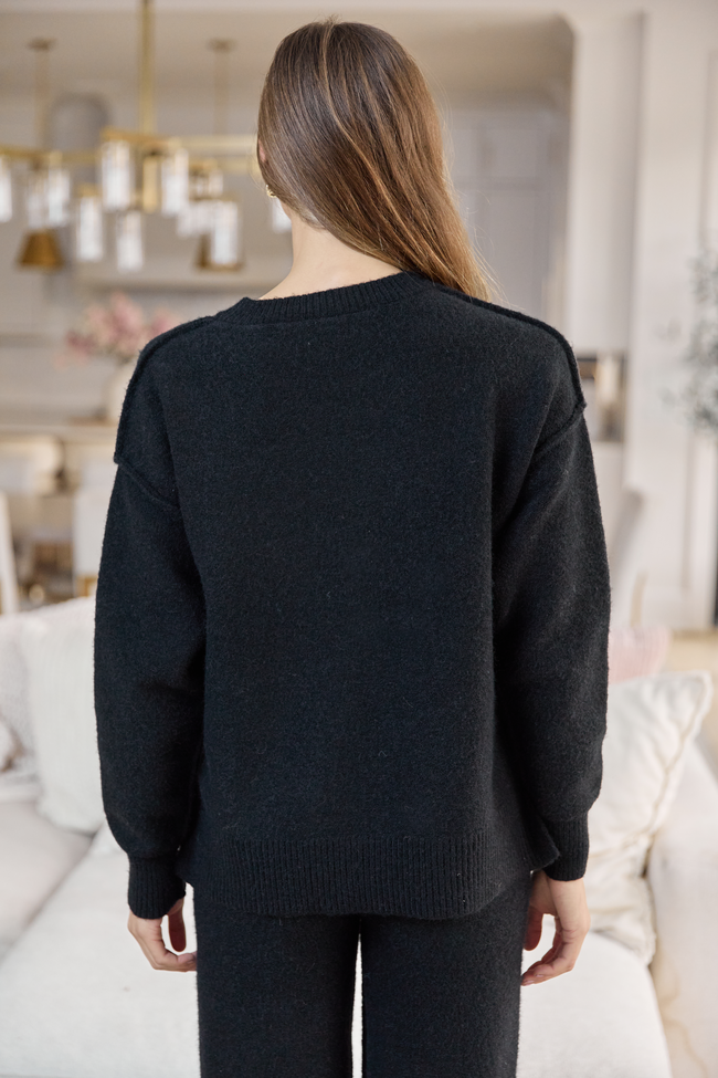 Glenn Black Crewneck Sweater SALE