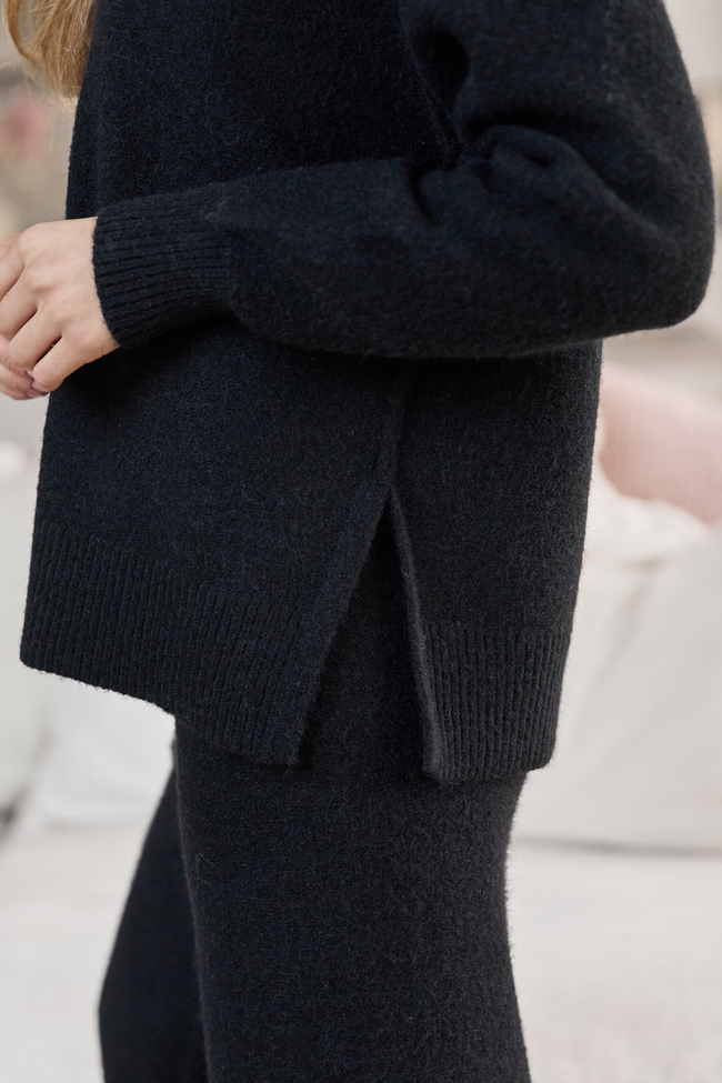 Glenn Black Crewneck Sweater SALE