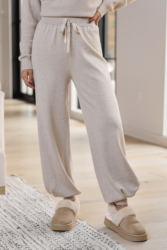 Devon Oatmeal Sweater Lounge Pants SALE