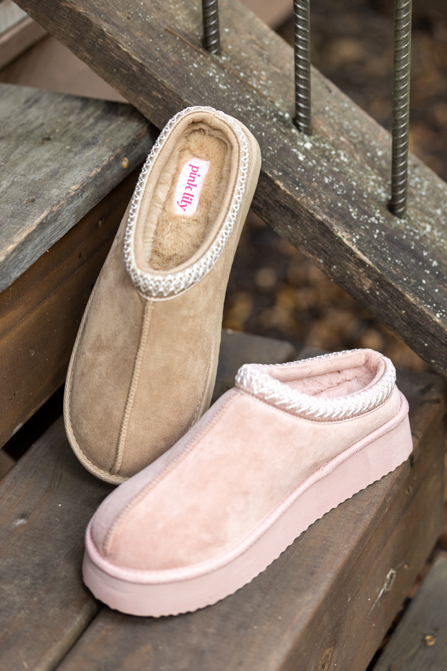 Hayden Blush Platform Slippers SALE