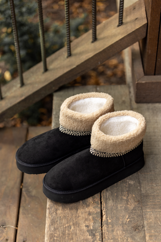 Payton Black Platform Boots SALE