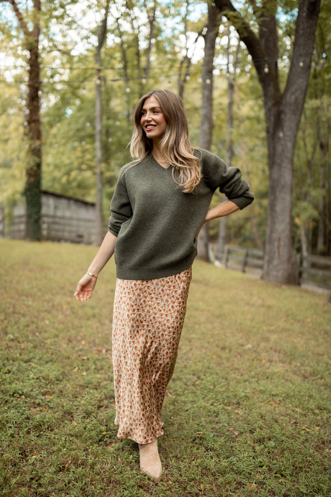 Naomi Tan Multi Flower Maxi Skirt