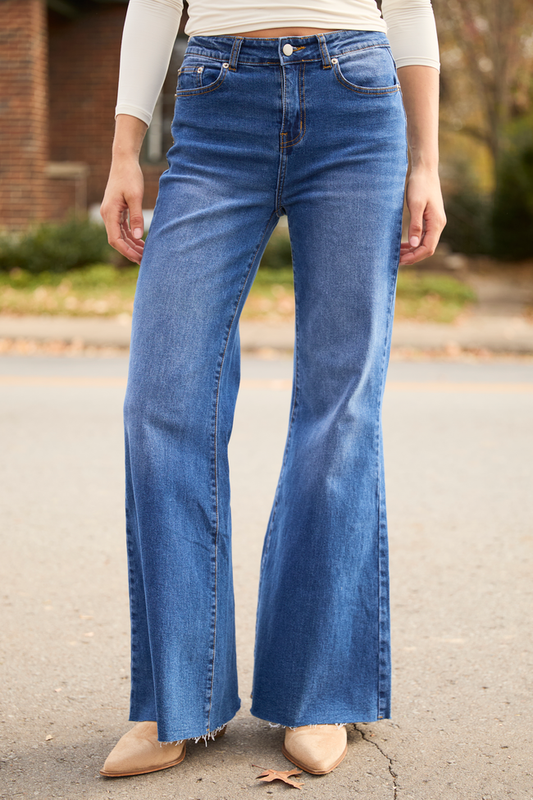 My Favorite Dark Wash Flare Jeans
