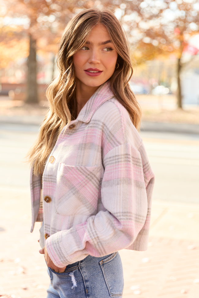 Gretchen Pink Plaid Jacket
