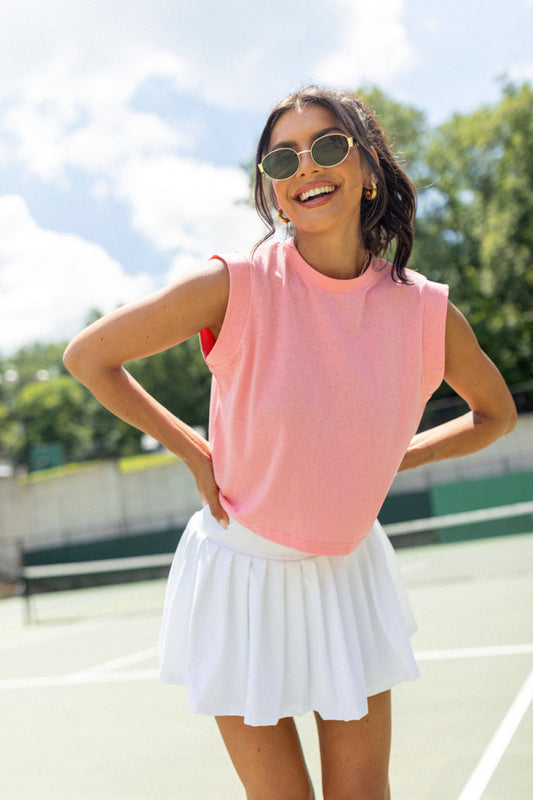 Lilly Pink Sleeveless Knit Top FINAL SALE